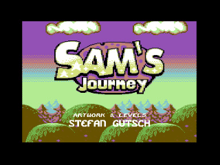 Sam's Journey title screen for Commodore 64